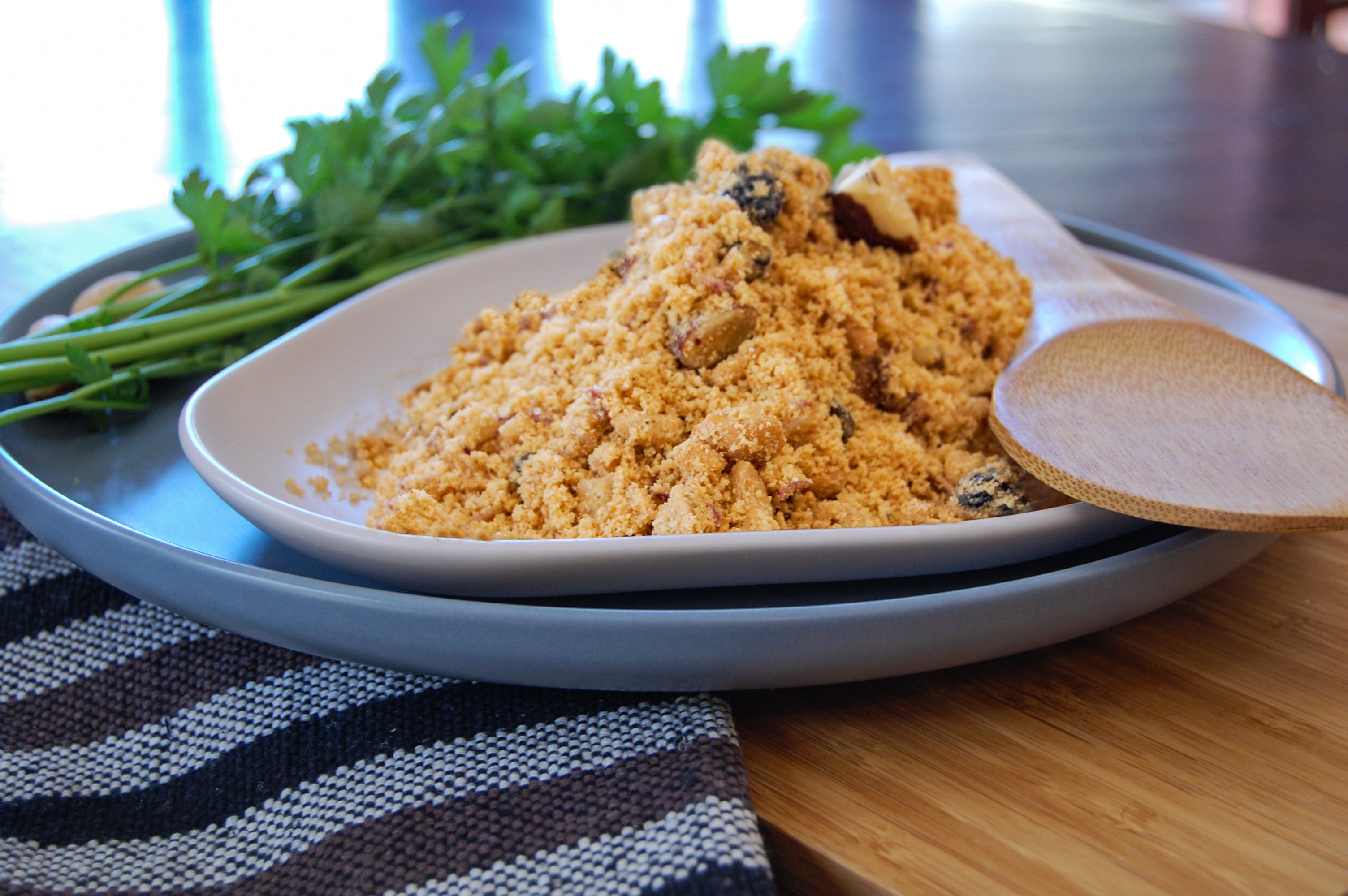 Chestnut Farofa and Brazil Nut Oil